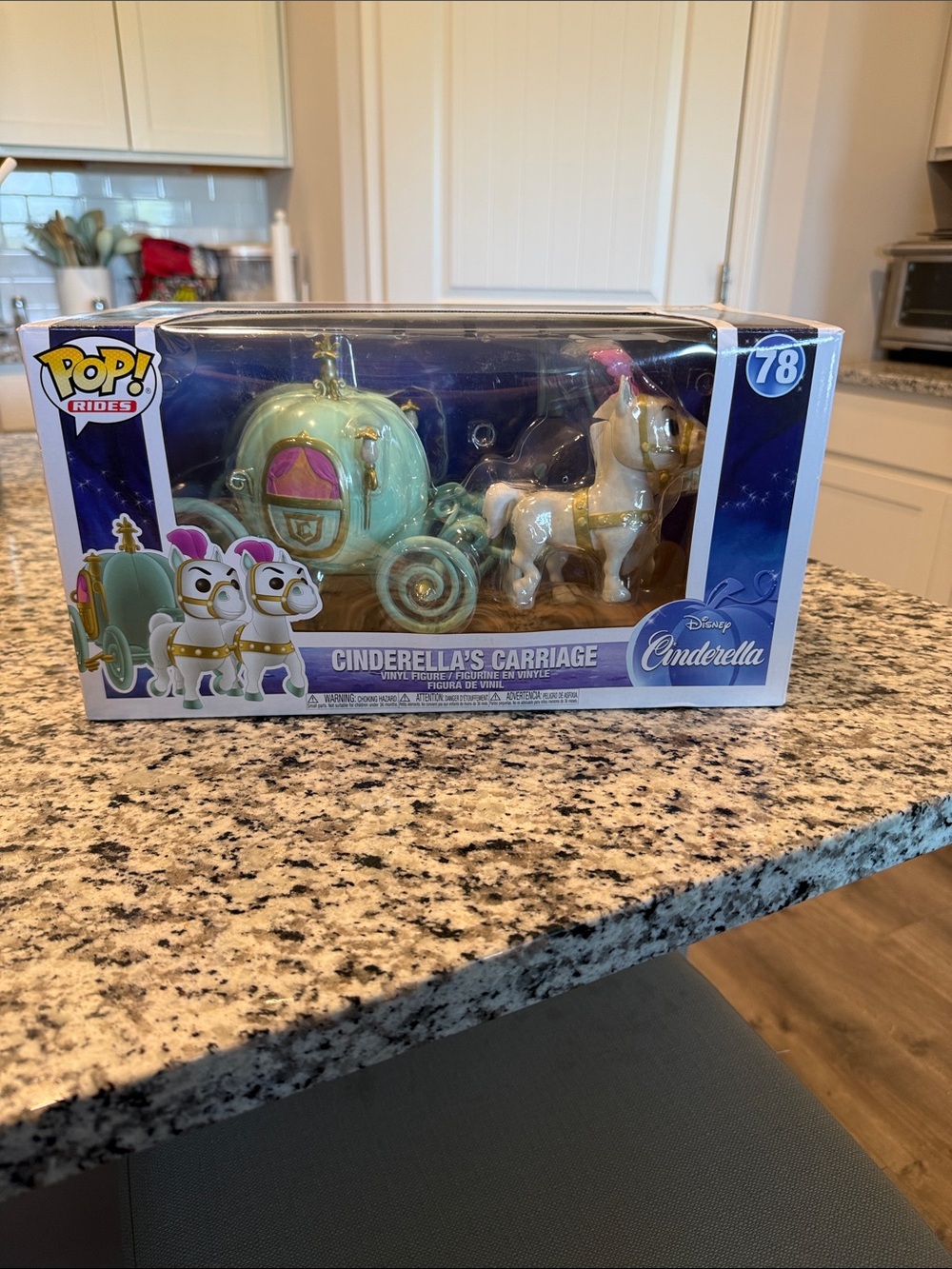Funko Pop! Rides Cinderella Carriage in Mint, Gold & Pink